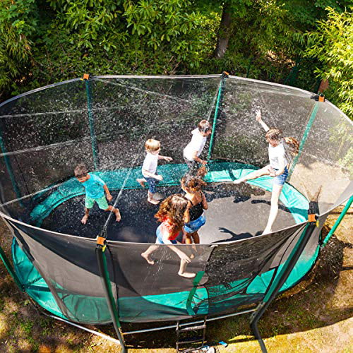 Trampoline Sprinklers for Kids Trampoline Water Park Summer Water Party  49FT